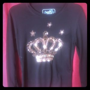 Rare limited Rock Solid hand embellished shirt